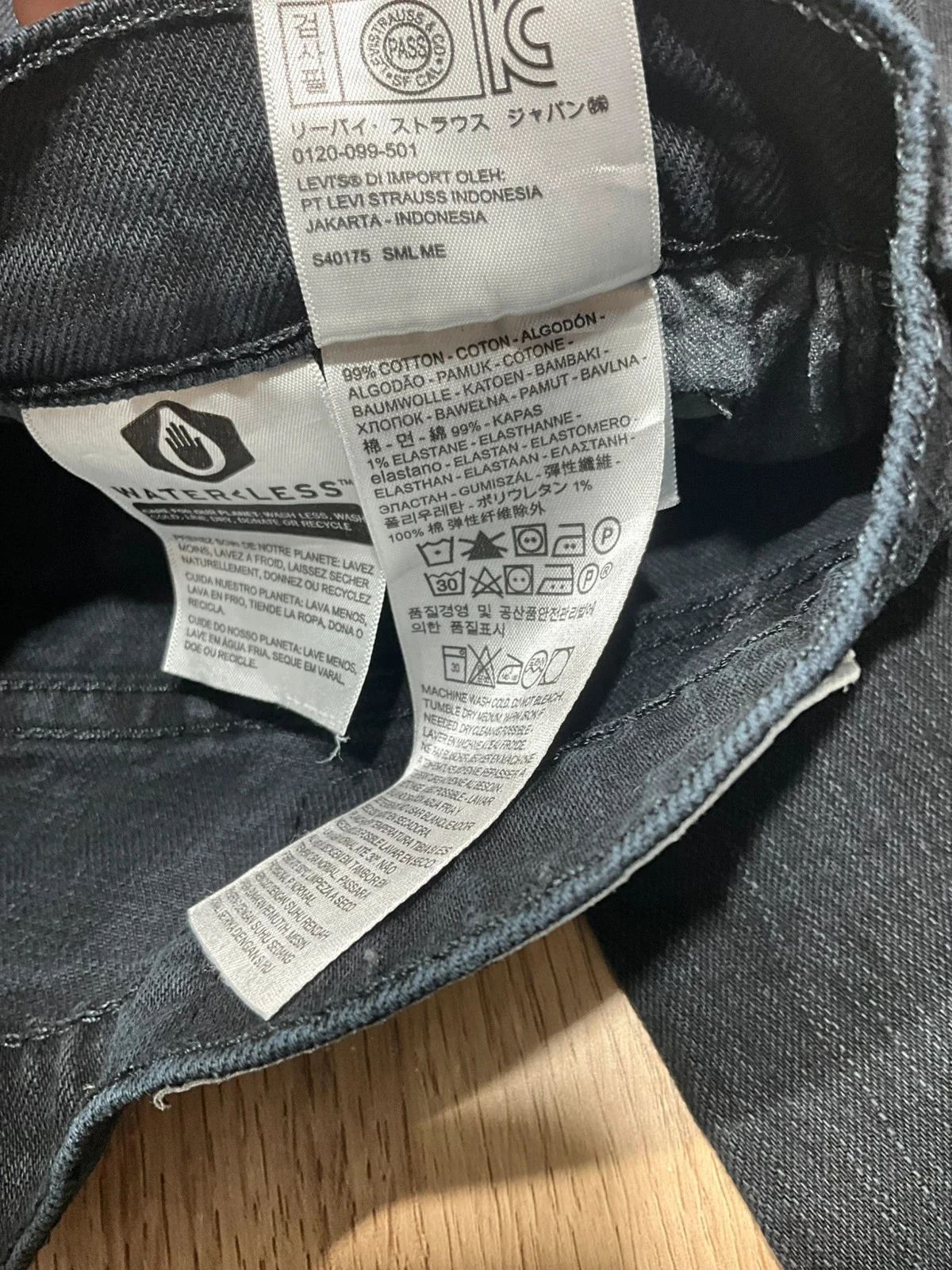 Jean Levi’s 511 Slim W29 L30 Vintage 99% Coton Noir  Lvh 257 – photo 11